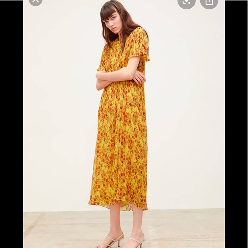 Zara yellow maxi dress